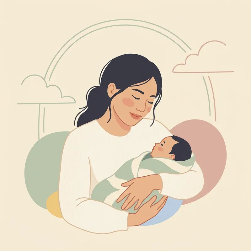 Người mẹ sữa ôm ấp và nhìn ngắm đứa con nhỏ với ánh mắt trìu mến chữa lành tổn thương tâm lý